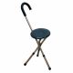 INTERMED ALUMINUM FOLDING STOOL STICK HEIGHT ADJUSTABLE