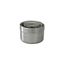 GIMA CAJA PARA APÓSITOS - INOX - 0,5 L - Ø 102 x 65 MM