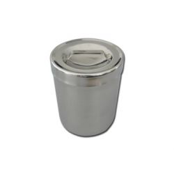 GIMA CAJA PARA APÓSITOS - INOX - 1 L - Ø 103 x 126 MM
