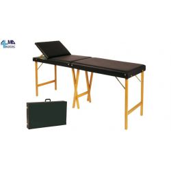 MORETTI CAMILLA VISITA MÉDICA - PORTÁTIL - DOS SECTIONS BLACK - CABEZA AJUSTABLE