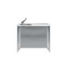 MOBILE SPACE WORKTOP VARIOUS MEASURES - WITH LEFT WASHBASIN