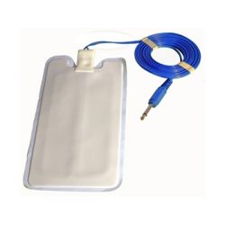 GIMA  PLACAS DESECHABLES CON CABLE Y CONECTOR DE 6,3 MM - DE ADULTOS ( 25 UDS.)