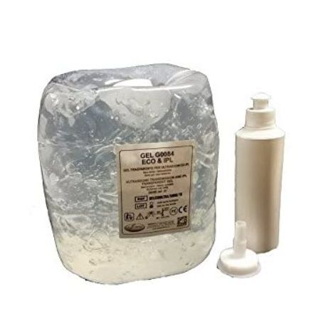FIAB ECO ULTRASOUND GEL FOR ECOGRAPHY AND IPL (5 LT SOFT GEL BAG + 260 ML EMPTY BOTTLE