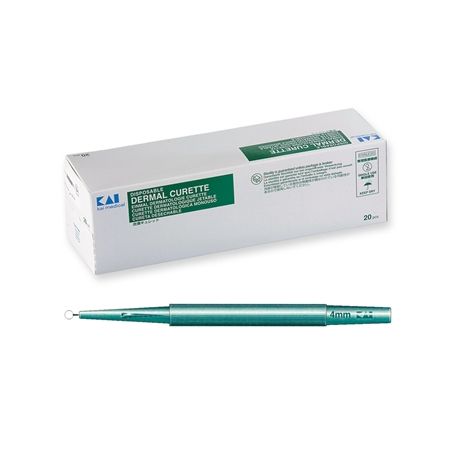 GIMA CURETAS DÉRMICAS DE 4 MM DE DIÁMETRO (20 PCS)
