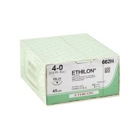 GIMA ETHICON ETHILON - CALIBRE 4/0 AGUJA 19 MM (36 UDS.)
