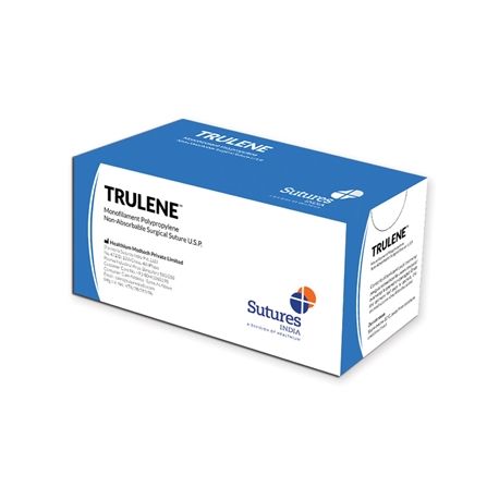 GIMA INGEN ABSORBIBLES TRULENE DE POLIPROPILENO AGUJA 3/8 24 MM, USP 3/0 – AZUL