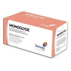 GIMA JUNÇÕES ABSORVÍVEIS DE MONOGLÍDEO DE POLIGLECAPRONE - AGULHA 1/2 DE 30 MM, USP 0 – INCOLOR (12 UNIDADES)