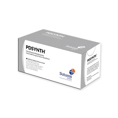 GIMA ABSORBIBLES PDSYNTH POLIDIOXANONA COM AGUJA 1/2 DE 40 MM, USP 1 – MORADO (12 UDS)