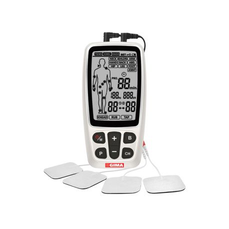 GIMA-CARE TENS ELECTROESTIMULADOR PORTÁTIL - 2 CANALES - 60 PROGRAMMES