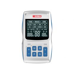 GIMA-THER TENS PORTABLE ELECTROSTIMULATOR - 2 CHANNELS - 36 PROGRAMS