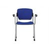 GIMA SILLA APILABLE CON BRAZOS AZUL
