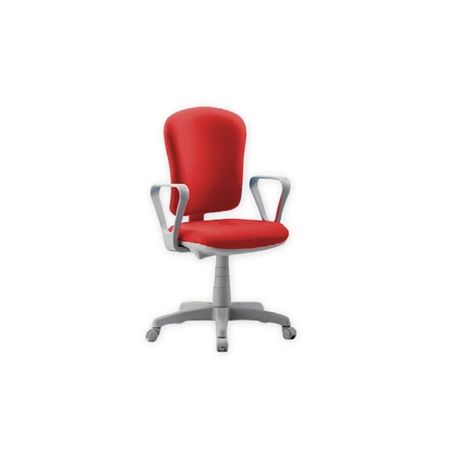 GIMA SILLA VARESE DE TELA CON BRAZOS ROJA