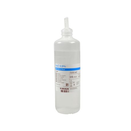 B-BRAUN SUERO FISIOLÓGICO ESTÉRIL ECOLAV- 5 FRASCO DE 500 ML
