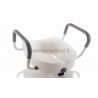 MORETTI RAISING TOILET SEAT WITH CENTRAL LOCK AND ARMRESTS - H 13 CM