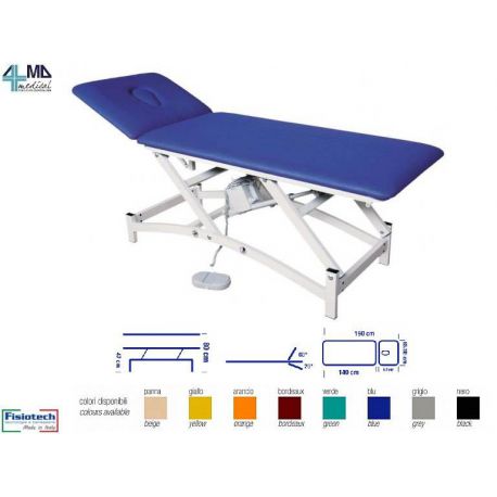 FISIOTECH CAMILLA ELÉCTRICA A DOS SEGMENTOS AJUSTABLE EN ALTURA - ARIOSTO LARGE - 150KG - COLORES DIVERSOS