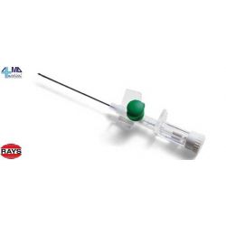 RAYS AGUJAS CANULA DE DOS VIAS CON ALETAS (CAJA DE 50 UDS)