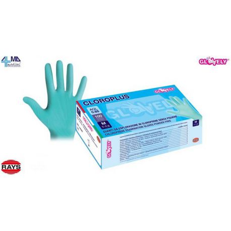 RAYS LIBRE POLVO EN LTEX CLOROPRENE GUIDE (CAJA 100 UDS)