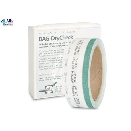 BAG DRY CHECK ROLLO DE ETIQUETAS CON INDICADOR QUÍMICO (1.000 UDS)