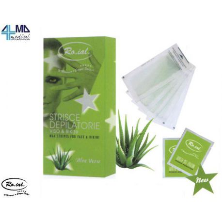 RO.IAL. DEPILATION FÖR CARA OCH BIKINI - CERA ALOE (20 UDS)