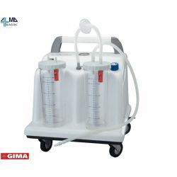 GIMA ASPIRADOR QUIRÚRGICO TOBI CLINIC - 2X4 LT - 230 V - CON COMUTADOR A PEDAL