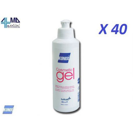 KONIX GEL COSMÉTICS PARA LASER E CAVITAÇÃO - AMBIENTE DE 250 ML (40 UDS)