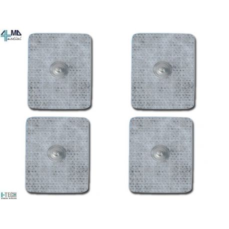 I-TECH GELIFICATE ELECTRODS 45X35MM WITH A I-TECH - TENS, 4 UDS COW