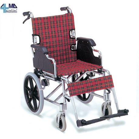 GIMA SILLA DE RUEDAS PLEGABLE ESTÁNDAR - CROMADA