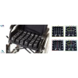 MORETTI COJIN CON BURBUJAS DE AIRE A CUATRO SECCIÓNES EN NEOPRENO Y CELULAS INDIPENSIENTES - ALTURA DE 7 CM -  CON FUNDA Y BOMBA