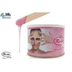 RO.IAL CERA DEPILATORIA LIPOSOLUBLE AL TITANIO ROSA- TARRO DE 400ML