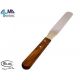 RO.IAL STAHLSPATULE SAMMELT WACHS MIT HOLZMANGO - GERADE