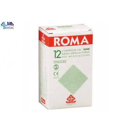 SALVADORI COMPRESSES DE ALGODOODOODE ROMA - 18 X 40 CM - (120 UDS)
