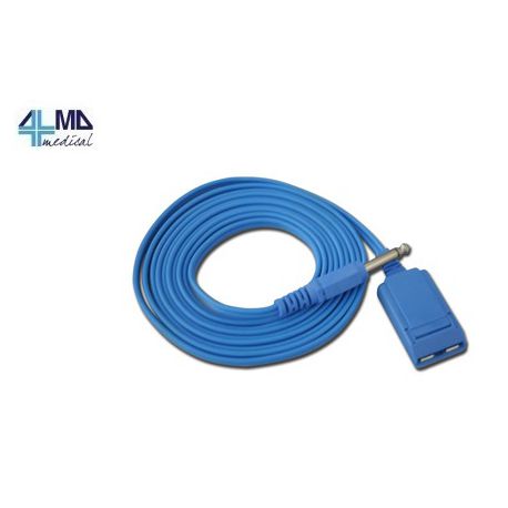 GIMA CABLE UNIVERSAL PARA PLACA DESECHABLE Y DE METAL PARA ELECTROBISTURÍ - 5 M