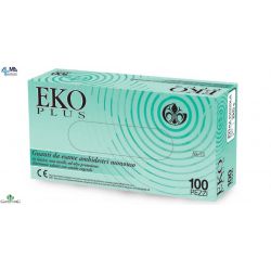 GARDENING GUANTES DE LÁTEX CON POLVO EKO PLUS 5,7GR (10X100 UDS)