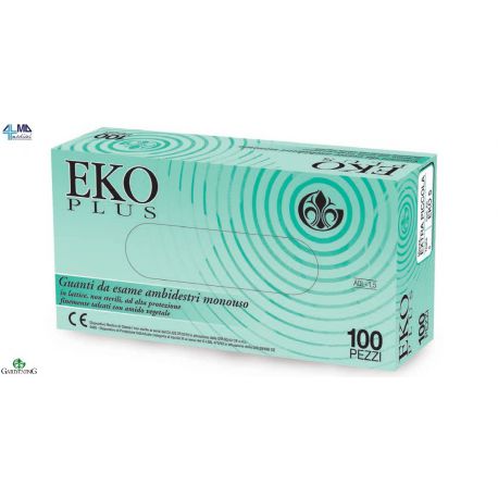 GARDENING LÁTEX SIN POLVO EKO PLUS PODER LIVRE - MEDIDAS DIVERSAIS (5X100 UDS)