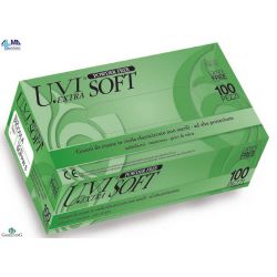 GARDENING GUANTAS VINYLE COM ELASTICO U.VI EXTRA PODER LIVRE 5,0GR (6X100 UDS)