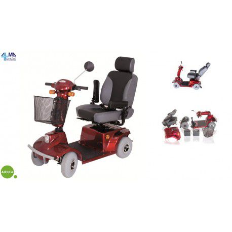 MORETTI SCOOTER 4 RUEDS MOTUS - PLATE, AZUL OR ROJO