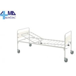 GIMA CAMA DE HOSPITAL CON 1 ARTICULACIÓN Y 1 MANIVELA - CON RUEDAS