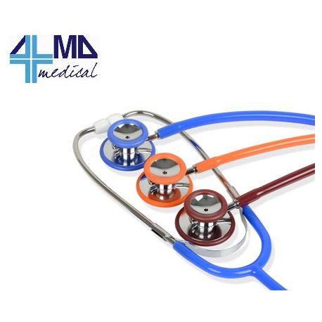 GIMA ESTETOSCOPIO DE CABEZA DOBLE WAN - ADULTO - NEGRO