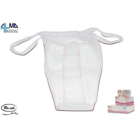 RO.IAL. PERIZOMA DESECHABLE MUJER EN TNT -  DISPENSADOR (100 UDS)