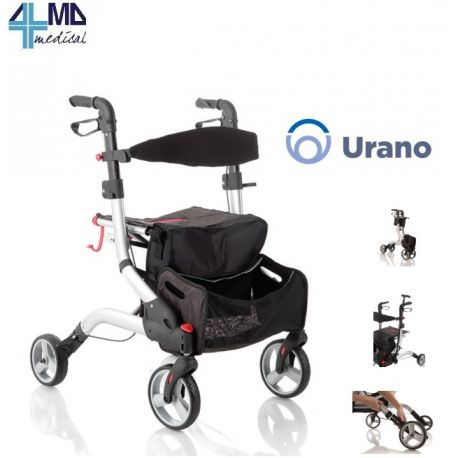 MORETTI DEAMBULADOR PLEGABLE I ALUMINIO PINTADO - 4 RUEDS - TOTALLY PLEGABLE COMPACT - OCEANO