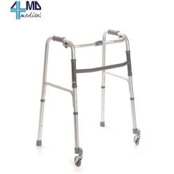 MORETTI ANDADOR DE ALUMINIO PLEGABLE WITH 2 PUNTALES OCH 2 PIVOTANT RUEDS - ALTURA 85-102.5CM (RP744)