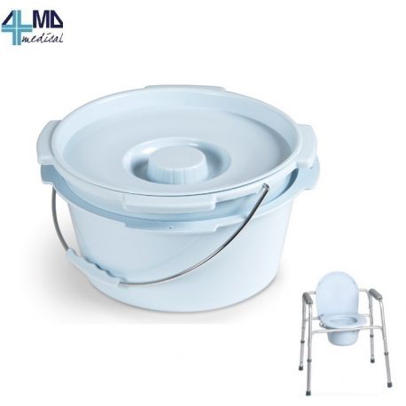 MORETTI CUBO CON TAPA Y ANSA PARA SILLA DE ASEO RP760