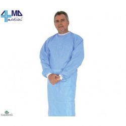 GARDENING BATA DESECHABLE IMPERMEABLE DEPOLIETÍLENO CON PUÑOS (100 UDS)