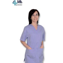 GIMA CASACA CON BOTONES AUTOMÁTICOS - MUJER - ALGODÓN/POLIESTER - MORADO - VARIAS TALLAS XS, S, M , L, XL, XXL (2X1 UDS)