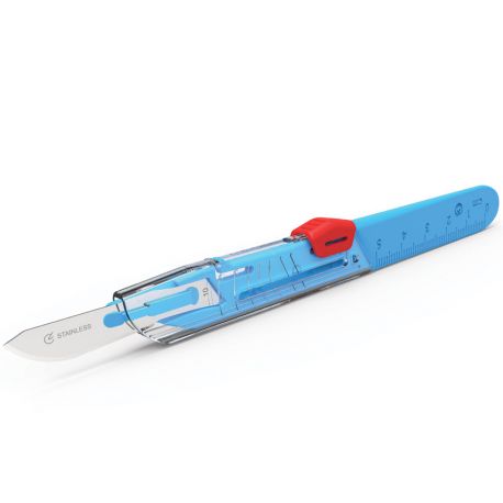 GIMA BISTURI MONOUSO DE ACERO INOX ESTERIL - MODEL SECURITY - No 10/11/15/20/21/22/23 - (3 X 10 UDS)