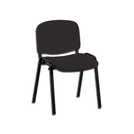 GIMA  ISO VISITOR CHAIR - LEATHERETTE - BLACK