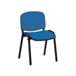 GIMA  ISO VISITOR CHAIR - LEATHERETTE - BLUE