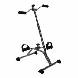 INTERMED CHROME STEEL PEDAL STAND WITH ROD AND ROTATING HANDLES