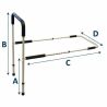 INTERMED LATERAL PANEL OF INDIVIDUAL CAMA - AJUSTABLE IN ALTURA