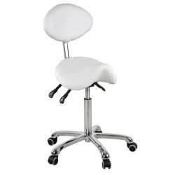 WEELKO - TABURETE SILLA DE MONTAR COM RESPALDO OVALADO (DYNAMIC)